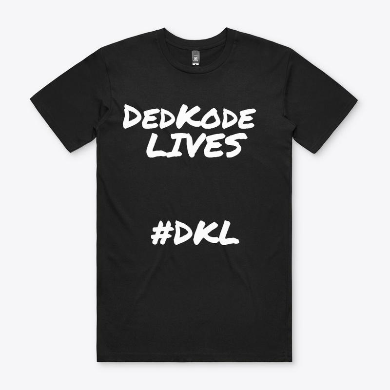 Black Tee "DEDKODE LIVE #DKL"